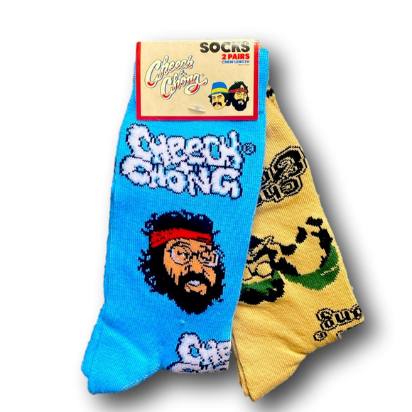 Cheech & Chong Other - 2-Pack Cheech & Chong Funny Novelty Crew Socks - NWT